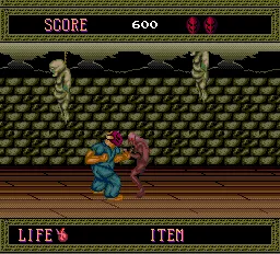 Splatterhouse gameplay screenshot on TurboGrafx-16