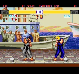 Street Fighter II: Champion Edition gameplay screenshot on TurboGrafx-16