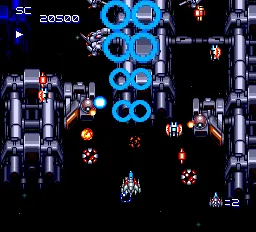 Super Star Soldier gameplay screenshot on TurboGrafx-16