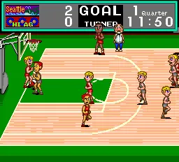 Takin' It to the Hoop gameplay screenshot on TurboGrafx-16