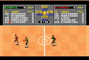 TV Sports Basketball gameplay screenshot on TurboGrafx-16