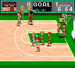 USA Pro Basketball gameplay screenshot on TurboGrafx-16