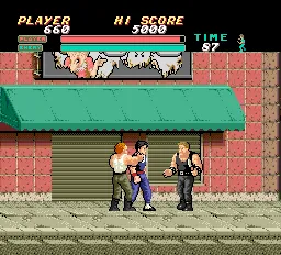 Vigilante gameplay screenshot on TurboGrafx-16