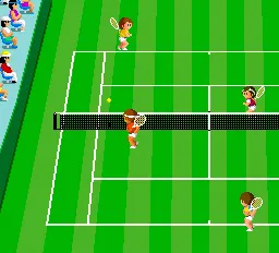 World Court Tennis gameplay screenshot on TurboGrafx-16