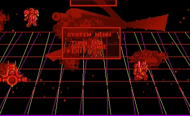 SD Gundam Dimension War gameplay screenshot on Virtual Boy