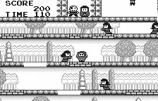 Ganso JaJaMaru-kun gameplay screenshot on WonderSwan